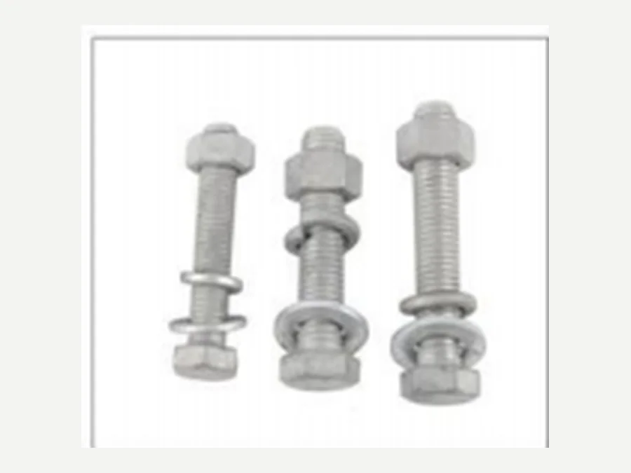 Hot-dip galvanized solar mounting fastener set
