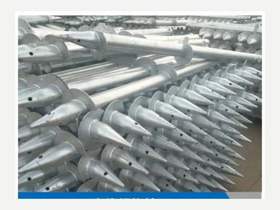 Galvanized photovoltaic ground screw