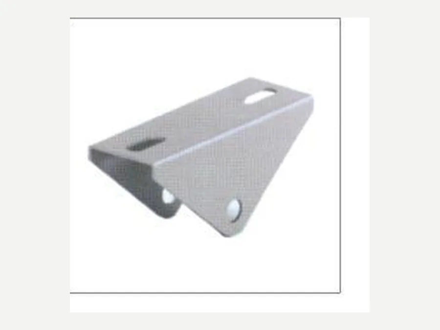 Hot-dip galvanized triangular hinge connector for solar supports